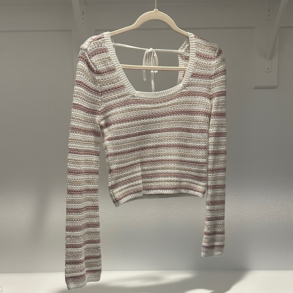 Hollister Multicolor Striped Knit Top
